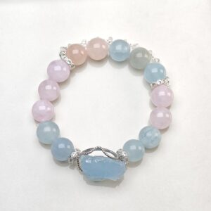 Mermaid's Kiss – Morganite & Aquamarine Bracelet