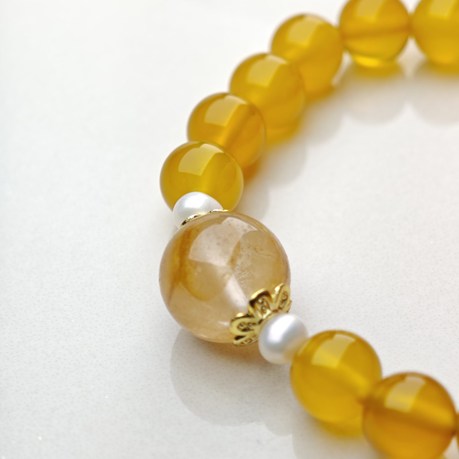 Honey Drop – Yellow Agate Bracelet – alternate view 3 by ImperfectRealm