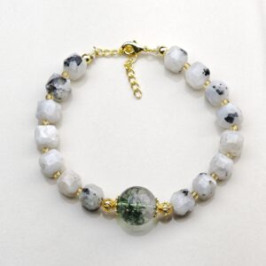 Drift – Tourmaline in Quartz & Moonstone Bracelet