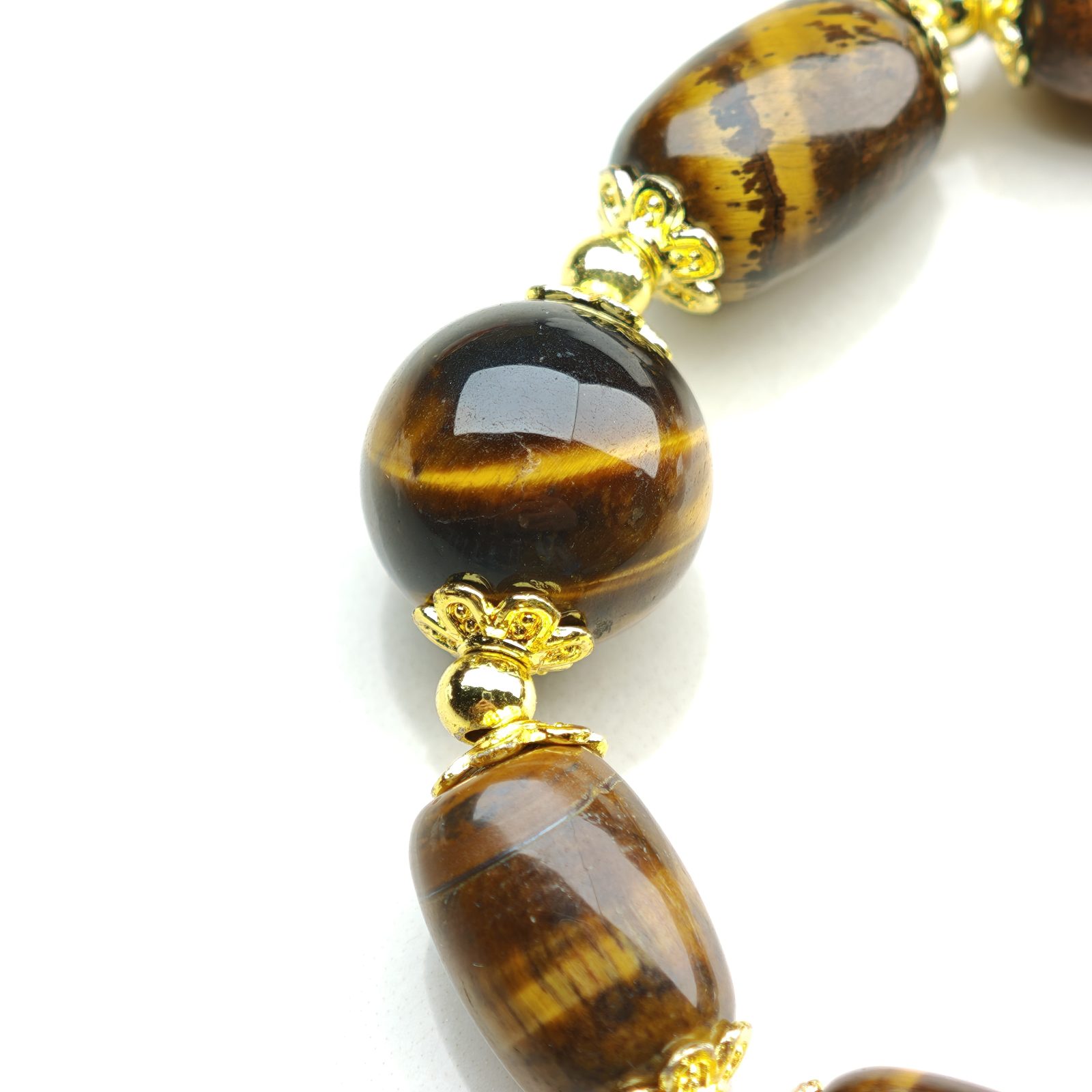 Guardian Flame – Tiger Eye Oval Beads Bracelet – alternate view 2 by ImperfectRealm