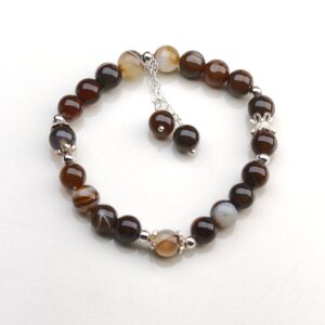Cocoa Swirl – Coffee Agate Bracelet