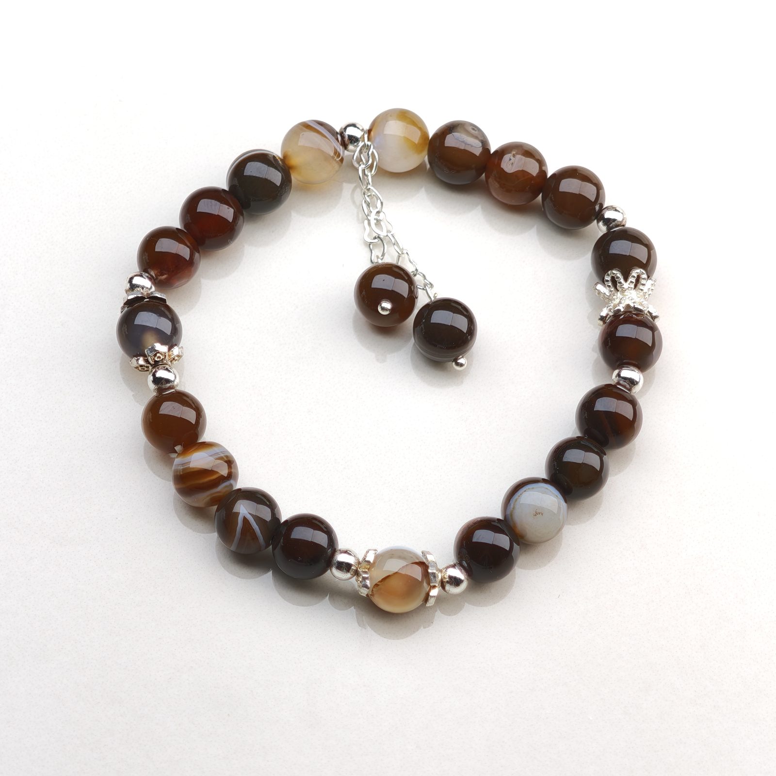 Cocoa Swirl – Coffee Agate Bracelet by ImperfectRealm