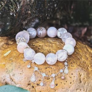 Blossom Haze – Cherry Blossom Agate Bracelet