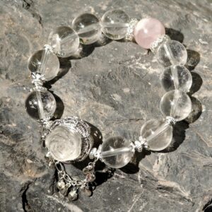 Rosé Whisper – Clear Quartz & Rose Quartz Bracelet