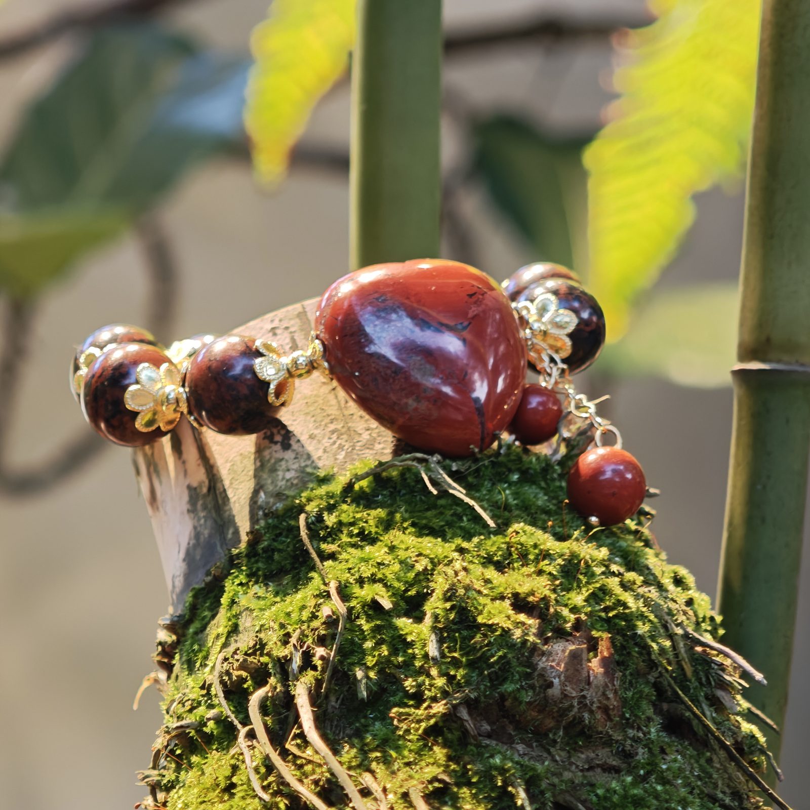 Scarlet Swan – Red Jasper Bracelet – alternate view 5 by ImperfectRealm