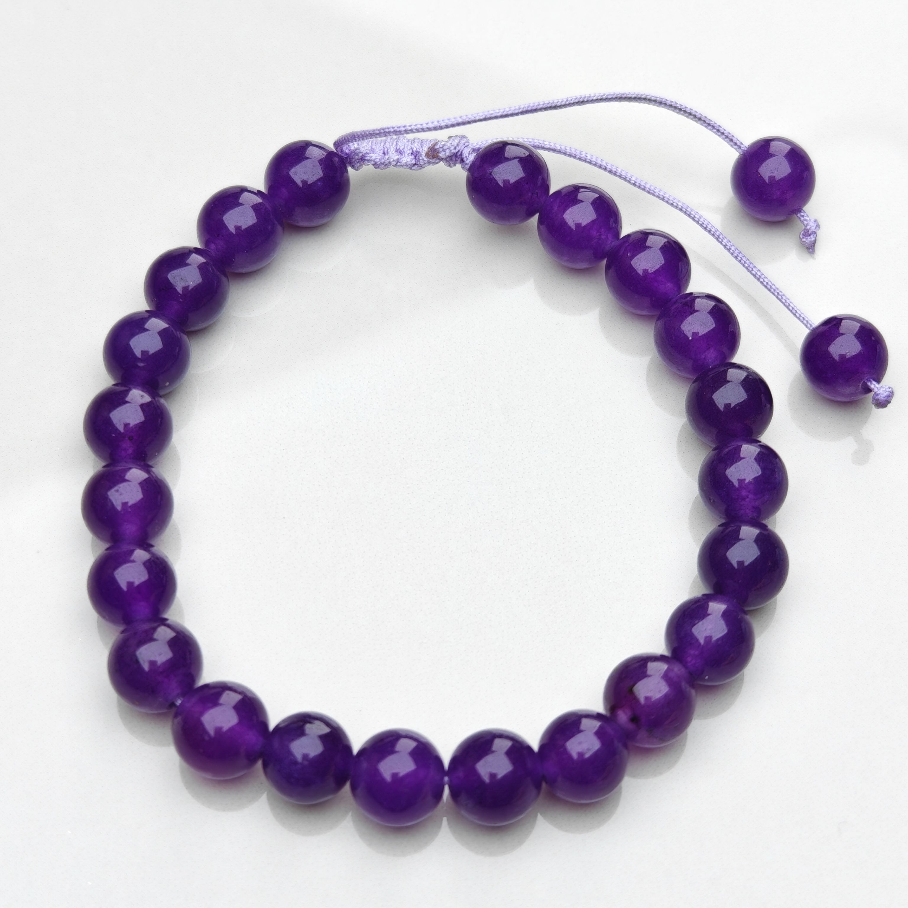 Lavender Spell – Purple Jade Bracelet by ImperfectRealm