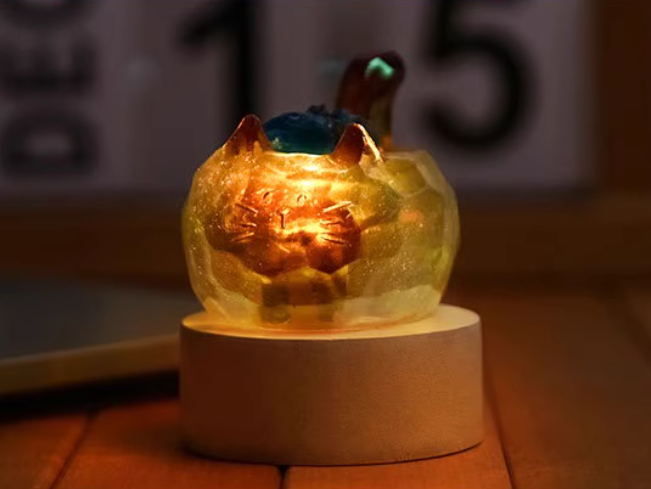 Rainbow Cat – Handmade Crystal Desk Pet – alternate view 2 by ImperfectRealm