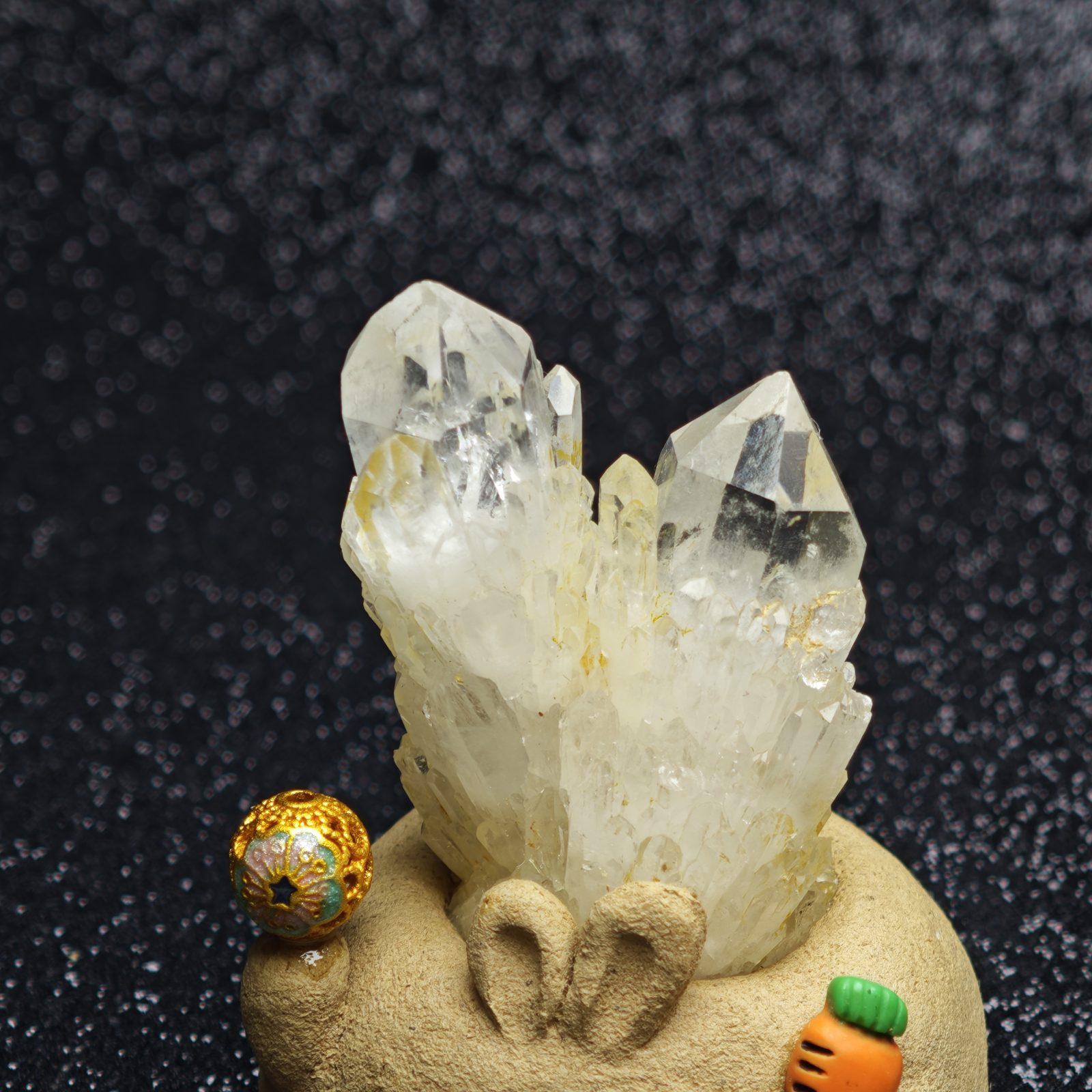 African White Agate – White Agate Crystal Desk Pet – alternate view 2 by ImperfectRealm